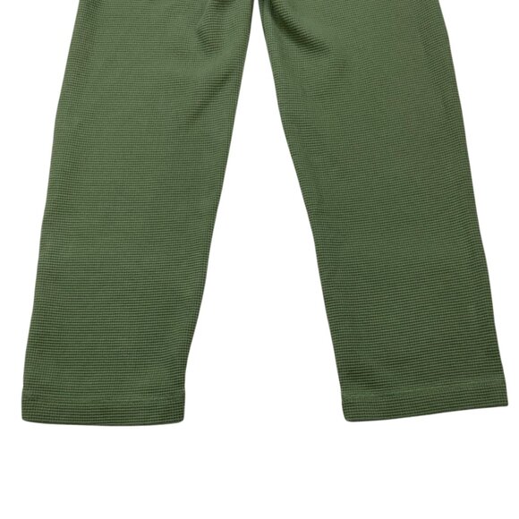 Madewell MWL Textured Waffle Straight Sweatpants XS Faded Palm Green High Rise - Picture 10 of 12